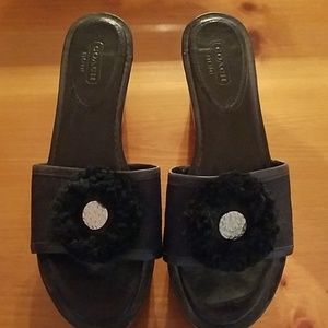 Brand New Coach wedge sandals